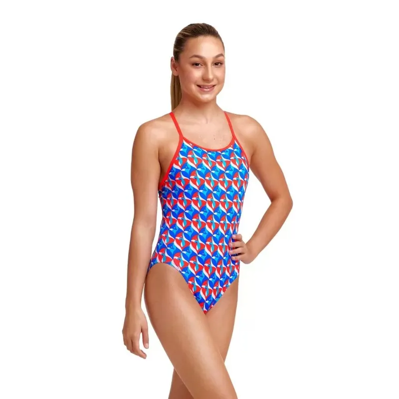 Funkita Girl's Diamond Back One Piece Out Foxed-3